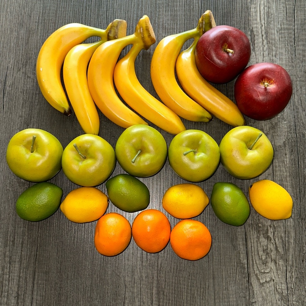 Vase filler/decorative artificial fruits 🍎 🍌🍋🍋‍🟩